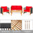 Ishai Acacia 4 - Person Patio Conversation Set with Cushions
