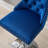 Anley Swivel Velvet Tufted Bar Stools with Adjustable Height & Chrome Base-115169310