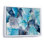 Turquoise et mauve luxueux, art fluide abstrait V, reproduction sur toile