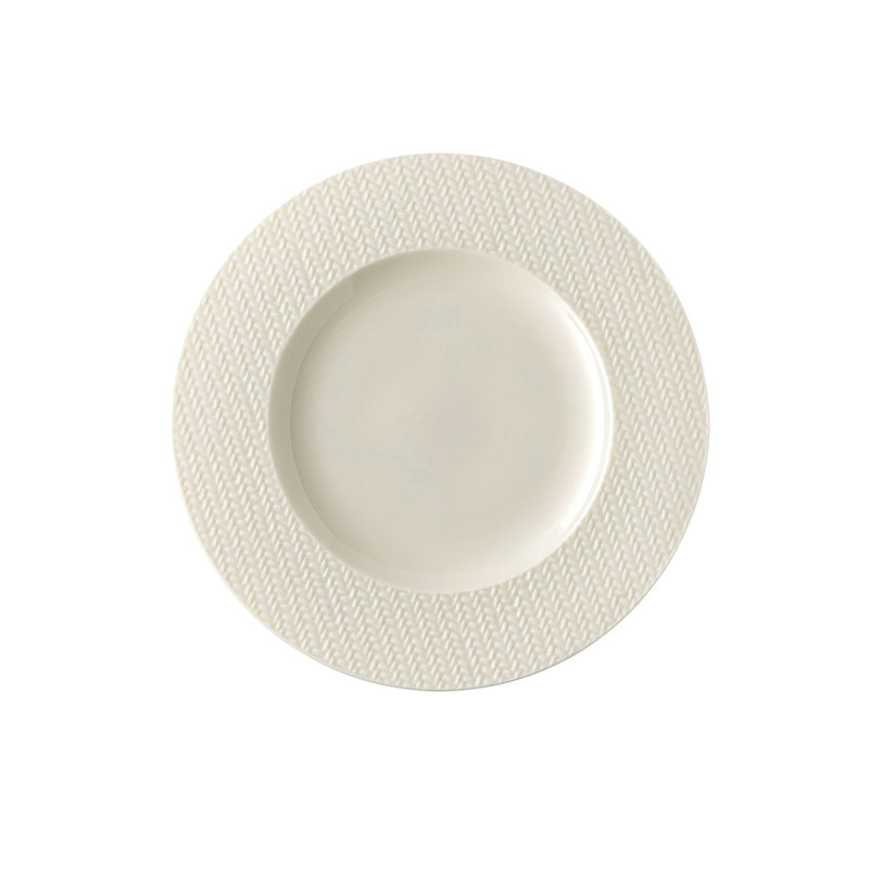 Kumi Porcelain Bread And Butter Plate, White