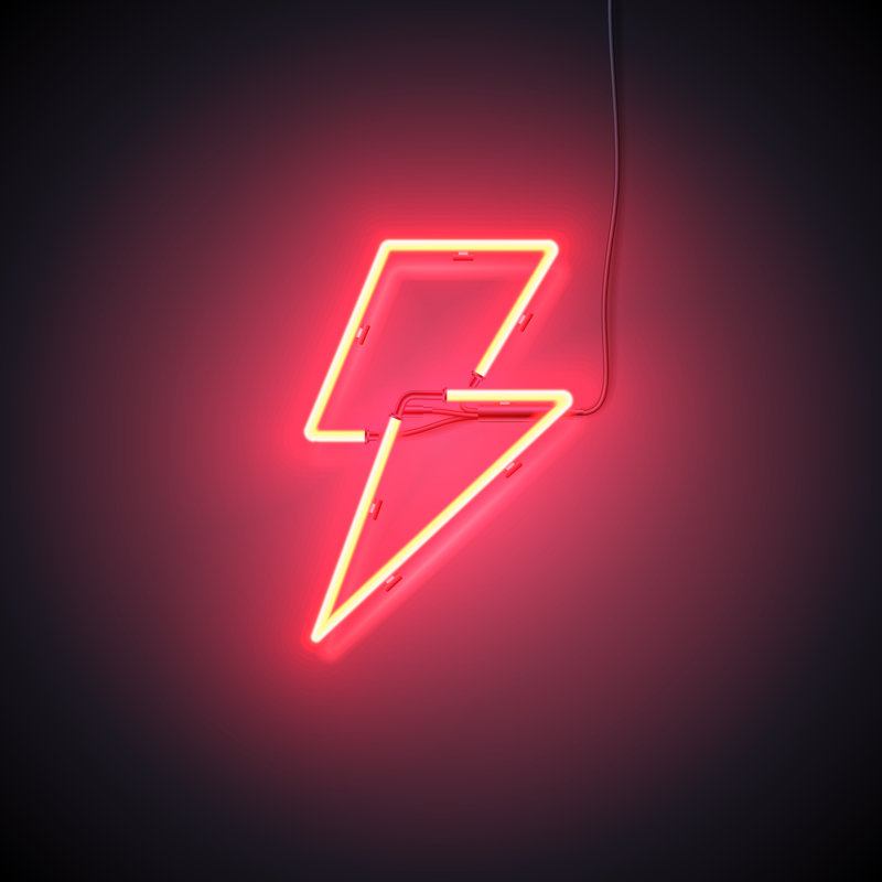 Flash Sign - Wrapped Canvas Print, 30cm H x 30cm W x 3.8cm D