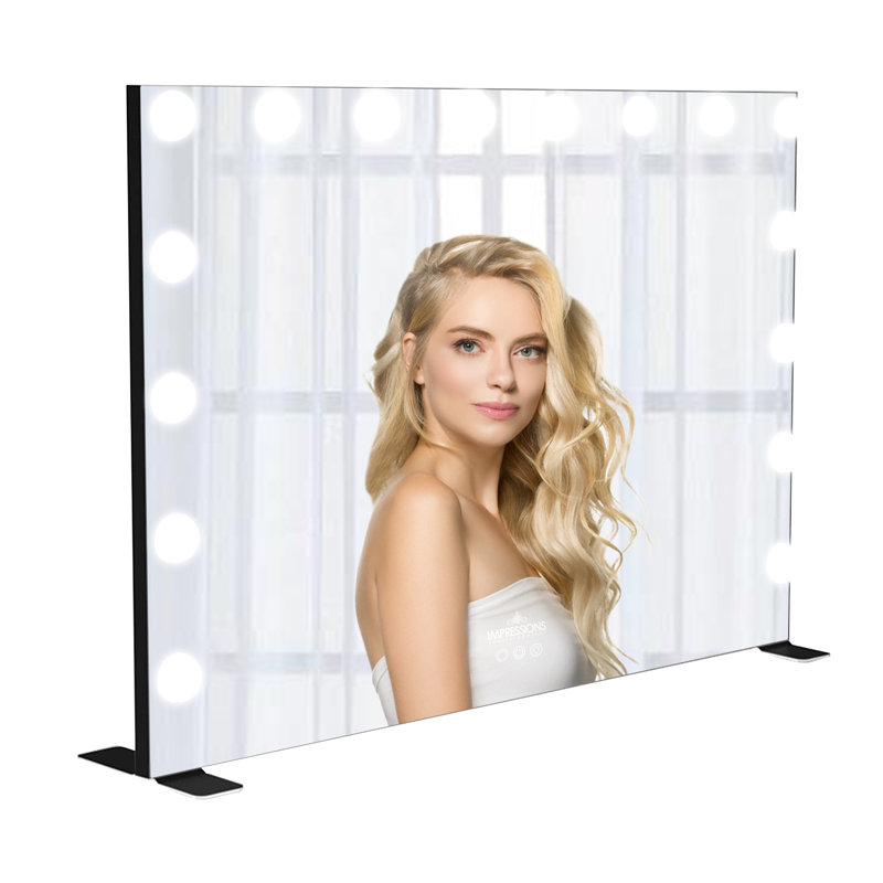 Miroir de maquillage Glamour, Noir