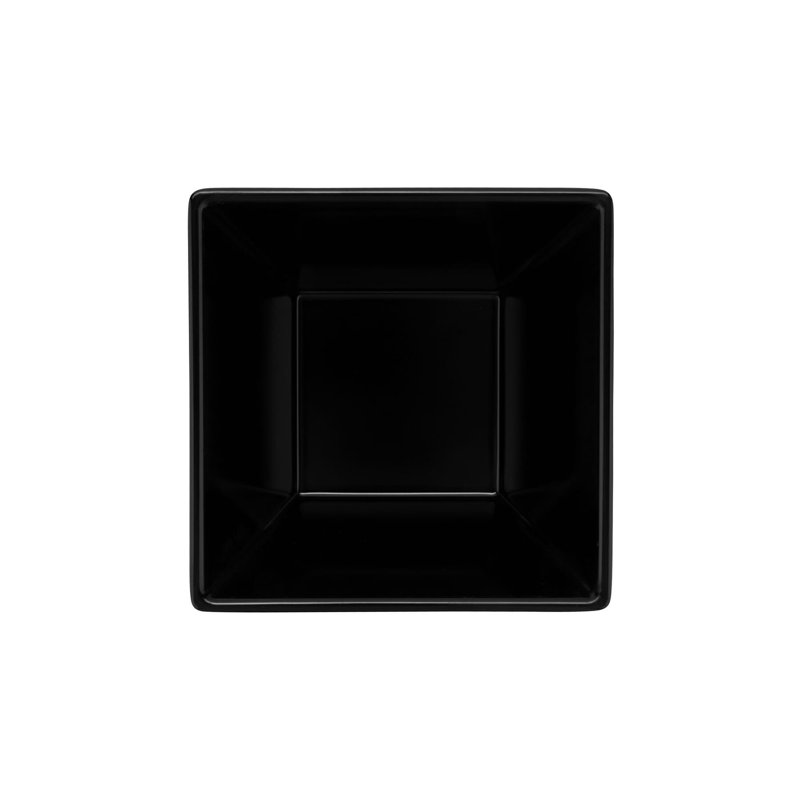 Bol de service carré en mélamine GET, 14 onces, Noir