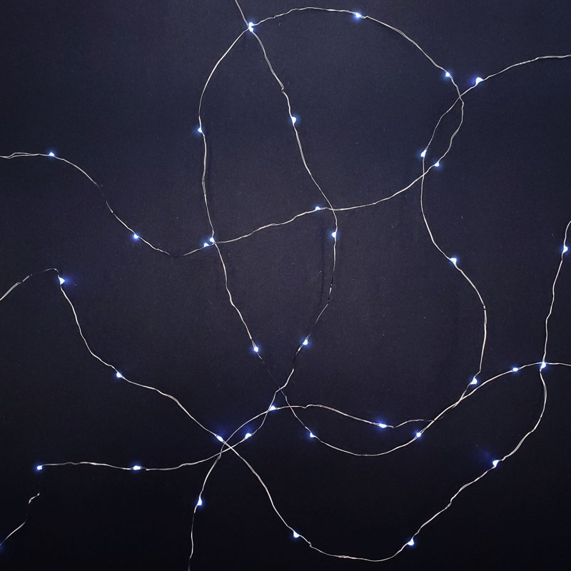 Kennemer Battery Operated LED Fairy String Lights with Timer, Cool White