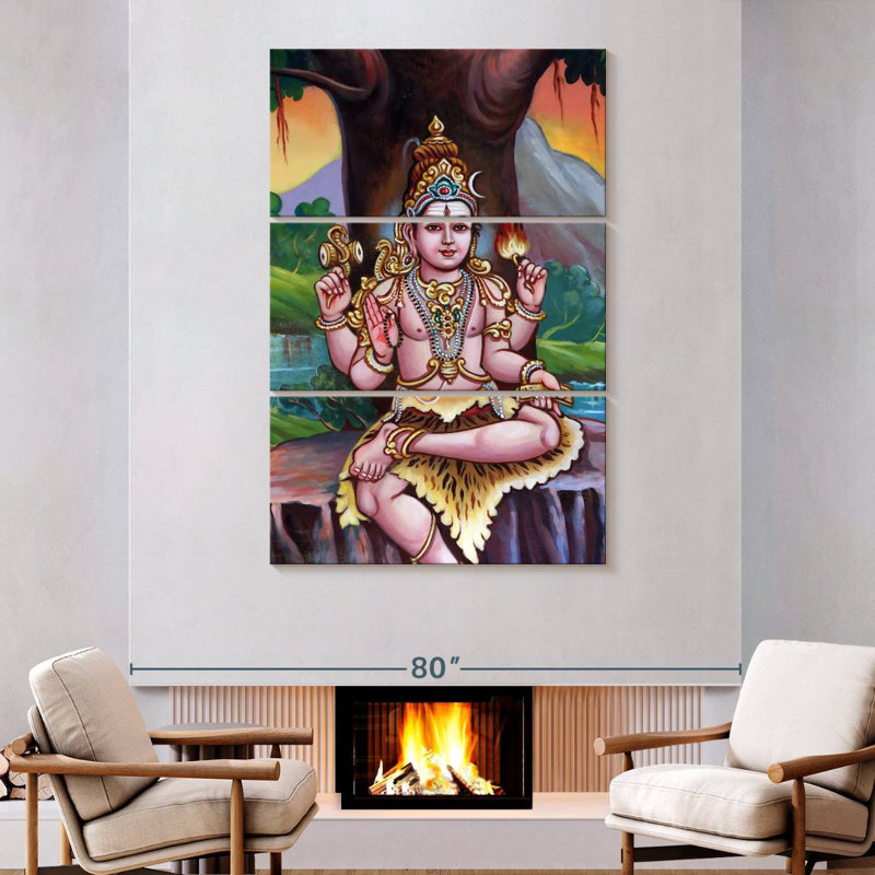 Adella, temple Vivaapathira Kaliamman, Shiva, H 74 po x l 48 po