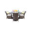 Parris 4 - Person Wicker Patio Dining Set with Square Table , Cushions Included-1389165505-1389165504