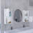 2-Pc Wall-Mounted Bathroom Medicine Cabinet With Open And Closed Storage-355287552