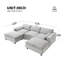 Canapé modulaire 86,5 po Chenille-601311392