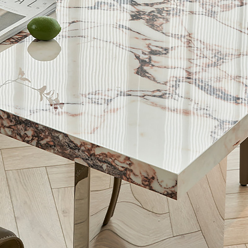 Table de salle à manger Talethia Rock minimalisme italien, H 29,5 po x L 70,9 po x l 31,5 po