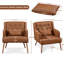 Faux Leather Armchair