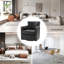 Fauteuil club pivotant en cuir véritable Arsim-897472072