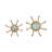 Eduan 2 Pieces Mazu Magnifyers, Gold