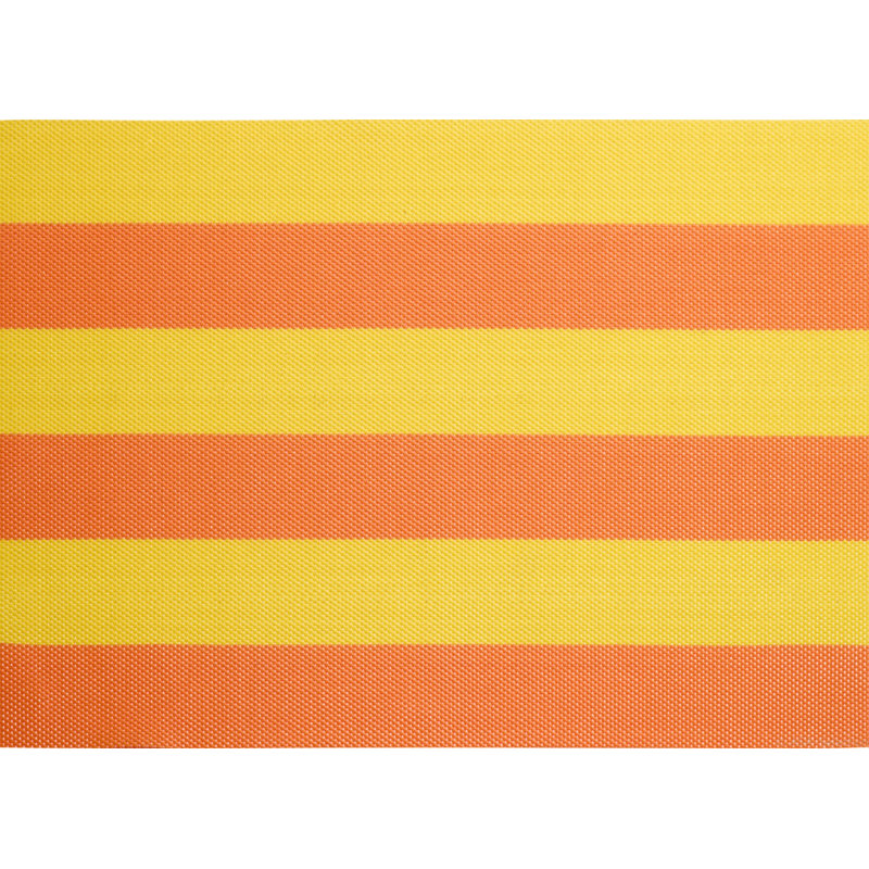 Ensemble de 4 napperons rectangulaires en vinyle, Orange / jaune