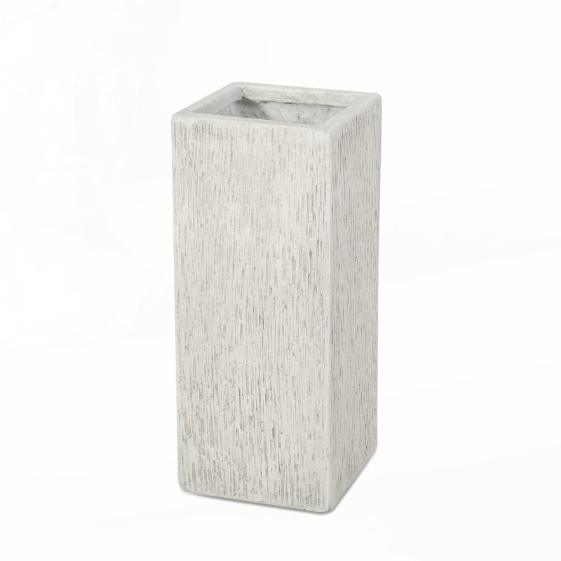 Durable MGO Planter with Weather-Resistant Design, Perfect for Indoor and Outdoor Gardening Enthusiasts., 20" H x 8" W x 8" D