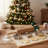 Xmas Baking Set Mitten Cutter and Rolling Pin 2 Piece