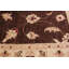 Tapis zone en laine brun/ivoire 3 pi 2 po x 5 pi 5 po "one-of-a-kind" noué la 2010 chobi Danah