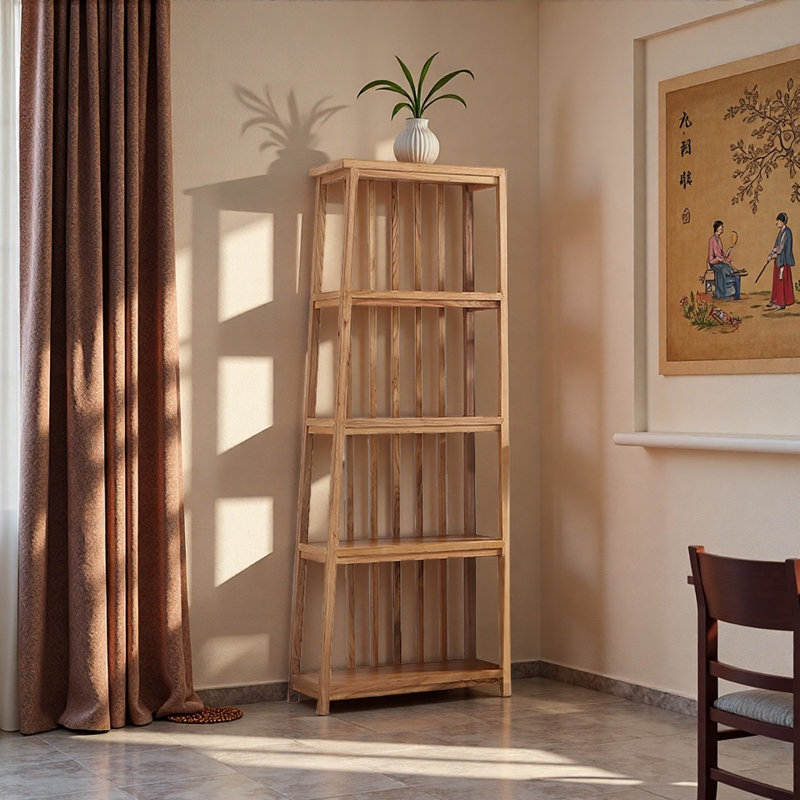 Nouvelle bibliothèque de style rétro chinois minimaliste