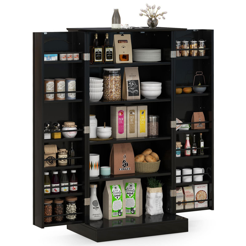 120 cm H Standard Pantry / Tall Cabinet, Black