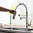 Kitchen Faucet With Pull Down , Brushed Nickel, 360-Degree Rotatable, Modern Style Sink In Single Lever, Long-Lasting-753106610