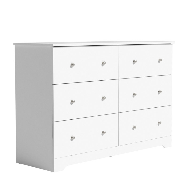 Blaklee 6 Drawer Dresser 47.24'' W, White