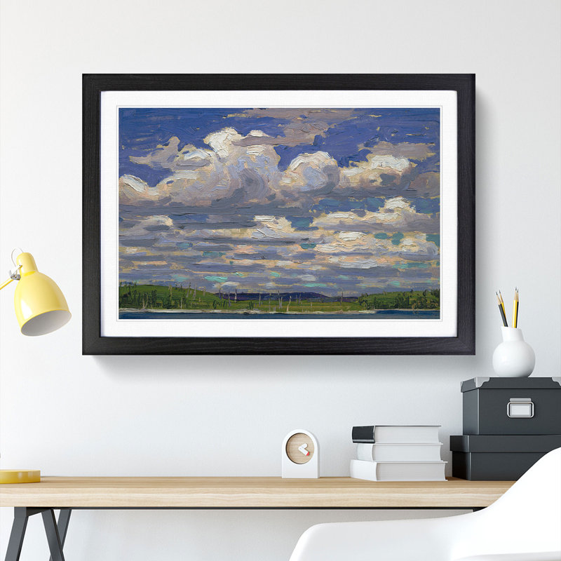 Summer Day by Tom Thomson - Picture Frame Painting, 27cm H x 36cm W x 2cm D, Black Framed