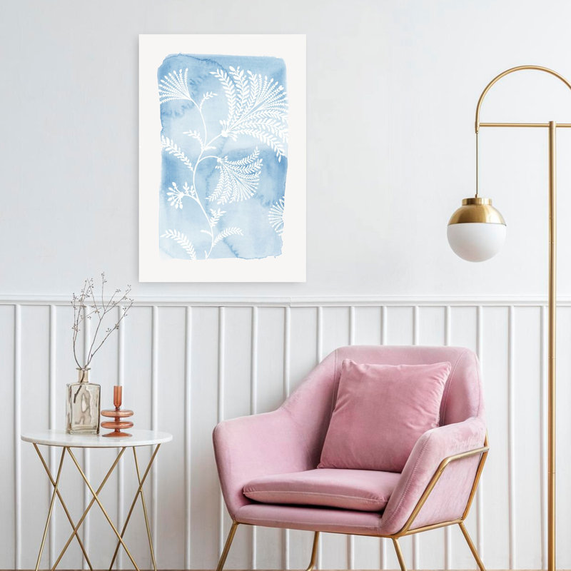 «Blooming Blue», art délicat, nature, paysage, délicat, H 24 po x l 16 po