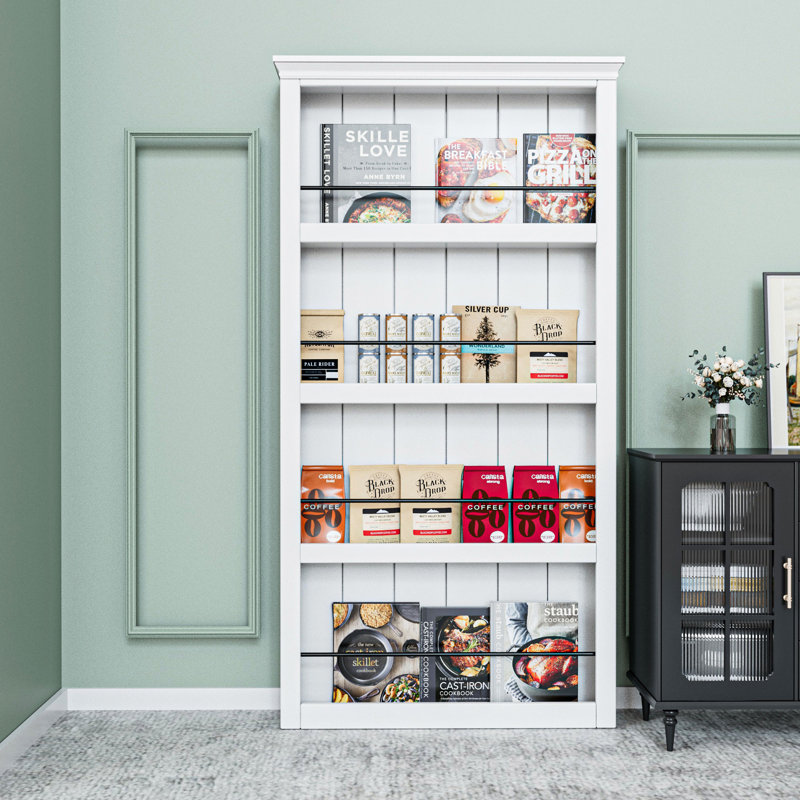 Ghost Door Secret Hidden Door Bookshelf Style With Hidden Magic Sliding Track Hardware Kit Moudling Top, 42" x 84"