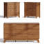 Ensemble de chambre à coucher moderne 3 pièces, commode double 9 tiroirs l 57 po avec 2 tables de chevet 26,4 po l-1513209214