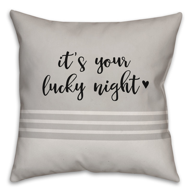 Reversible Throw Pillow, 16"H x 16"W