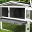 Cage à lapin 2 étages Pawhut Rabbit Hutch-481122389