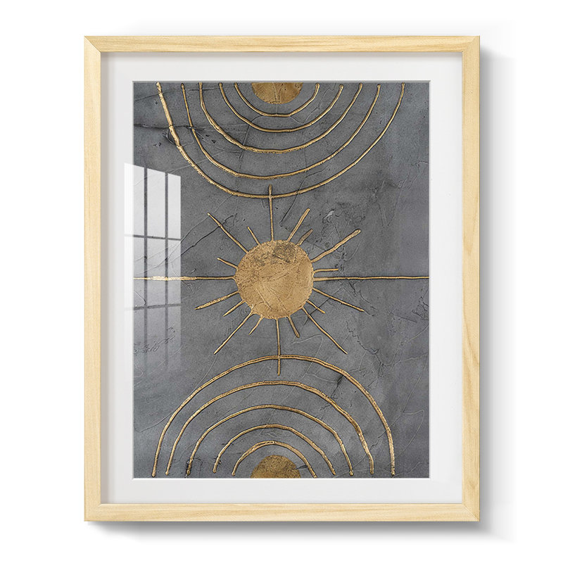 Solar Arcs II - impression encadrée, Naturel, H 28,5 po x l 20,5 po