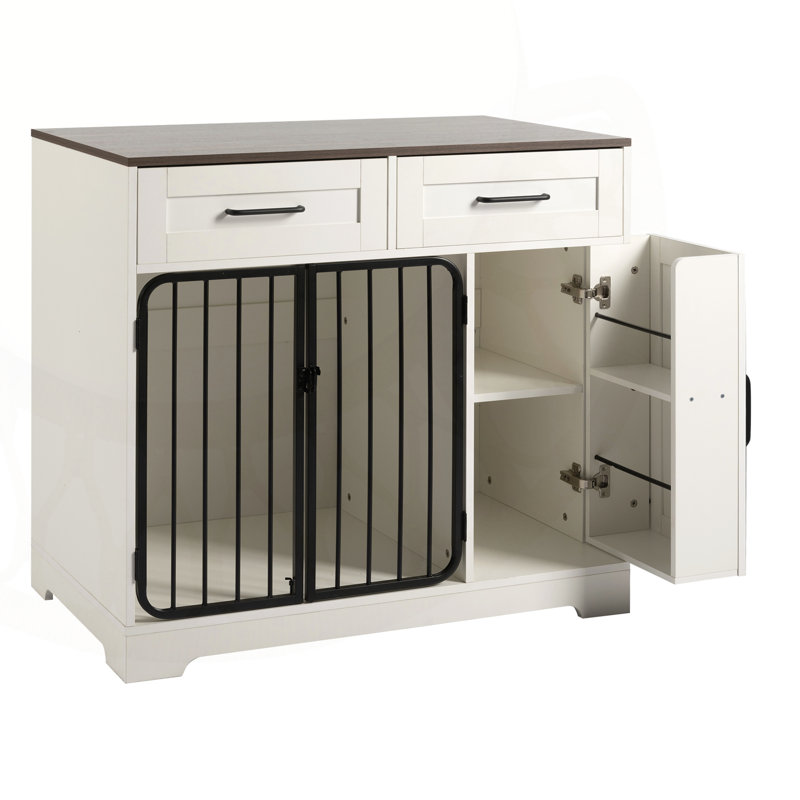Versatile Dog Crate Furniture with Storage and Stylish Design for Pets