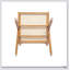 Ensemble de 2 chaises à accoudoirs Chandigarh en rotin naturel avec design perforé pour une assise élégante et confortable