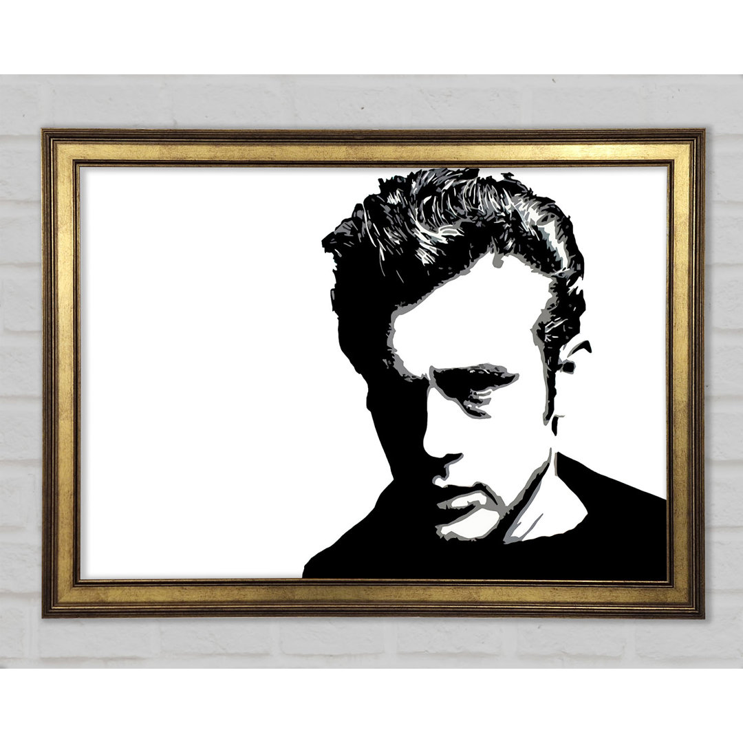 James Dean Pop Art - Einzelne Bilderrahmen Kunstdrucke