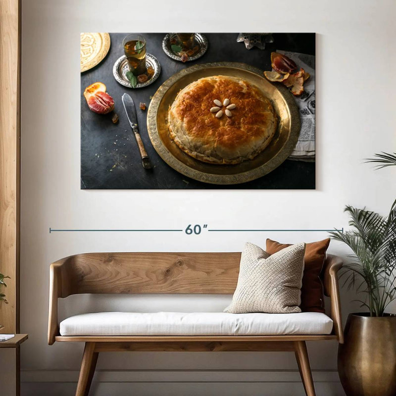 Moroccan Cuisine Bastilla, 32" H x 48" W