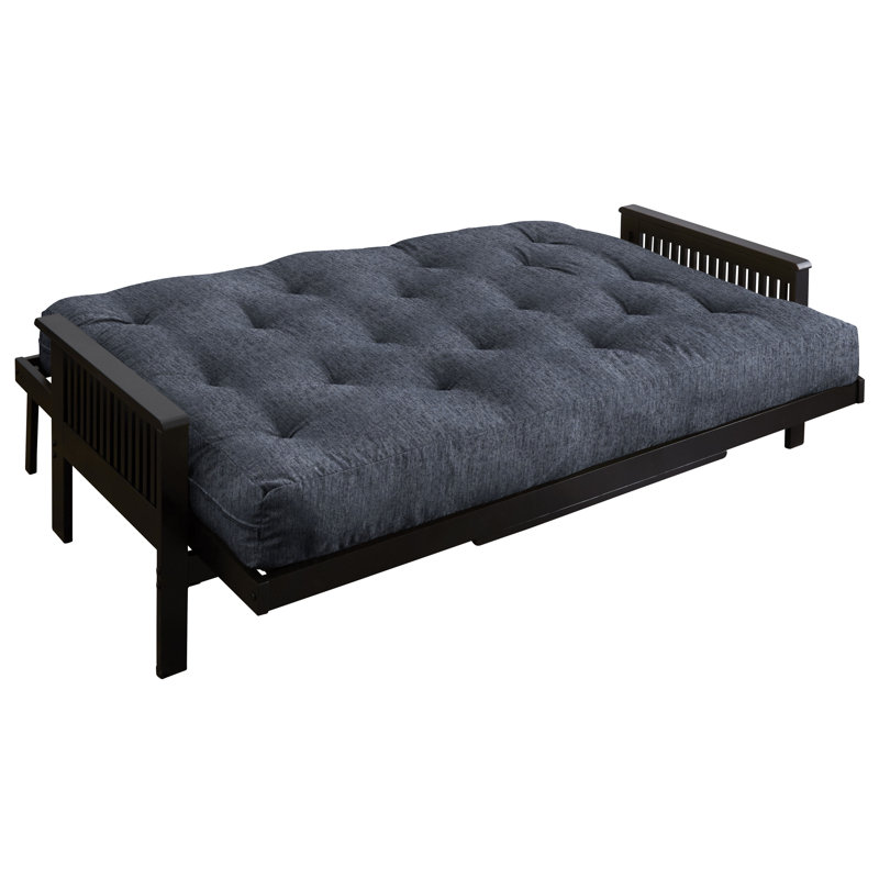 Matelas de futon Dipietro, Grand lit, Bleu gris