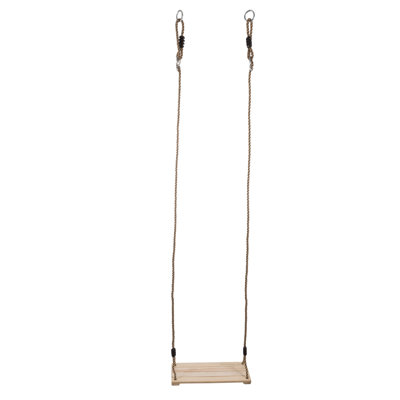 Hey! Play! Wood Belt Swing with Chains