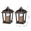 Ensemble de 2 petites lanternes à DEL Menifee (5 x 5 x 8,5 po)-616970173