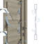Dalle de porte intérieure en bois manufacturé massif Louver-93912974-93912981