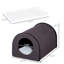 Cabine chauffée pour animaux de compagnie, imperméable, portative, maison brune avec fonctionnalité