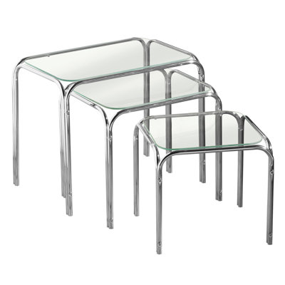 Glass Top Nesting Tables