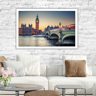 «Big Ben», reproduction de photo encadrée