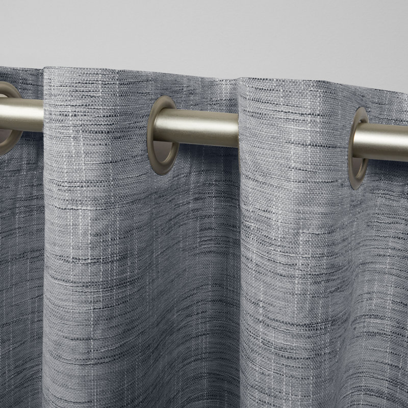 Palni Curtain Pair, Indigo, 52" W x 108" L