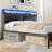 Jeffory Bed with Storage Headboard and Integrated Charging Station-740190963-789754275