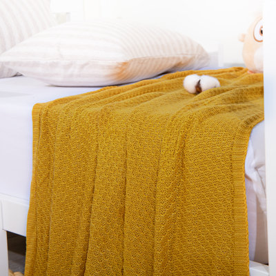 Cooling Baby Blanket, Cable Knit Toddler Blanket - Rayon Derived from Bamboo, Soft and Breathable 30x40 Blanket - NTBAY