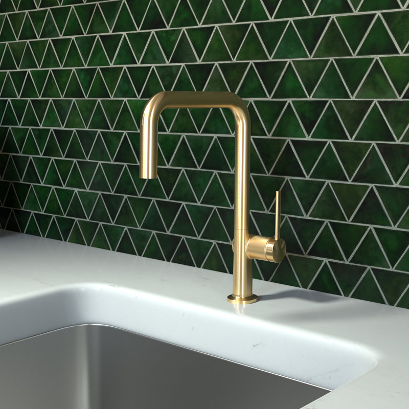Robinet de cuisine hansgrohe Talis N, 1 jet en U, 1,75 gal / min, Optique or brossé