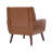 Jaqueze Upholstered Coffee Faux Leather Tufted Square Arm Accent chair-774731860