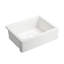 Évier de cuisine durable à tablier frontal blanc 24 L x 19 W avec cuves profondes et surface facile à nettoyer