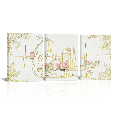 3 Piece Wrapped Canvas Wall Art