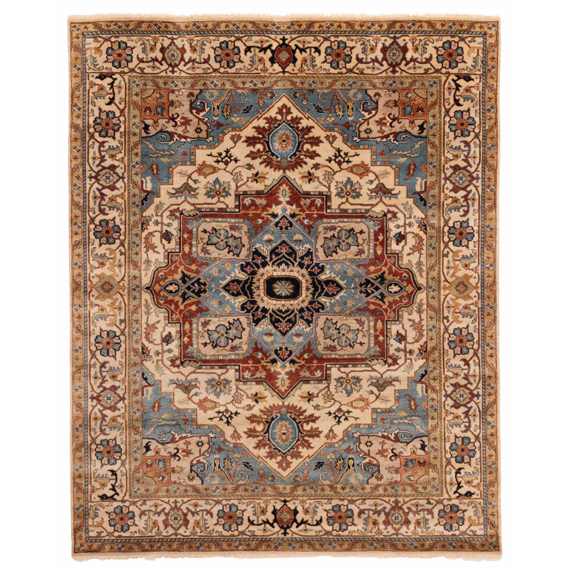 Tapis ivoire Jules Sultane 7 pi 11 po x 9 pi 11 po